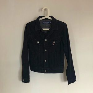 Womens L’ECOLE DES FEMMES black denim jacket